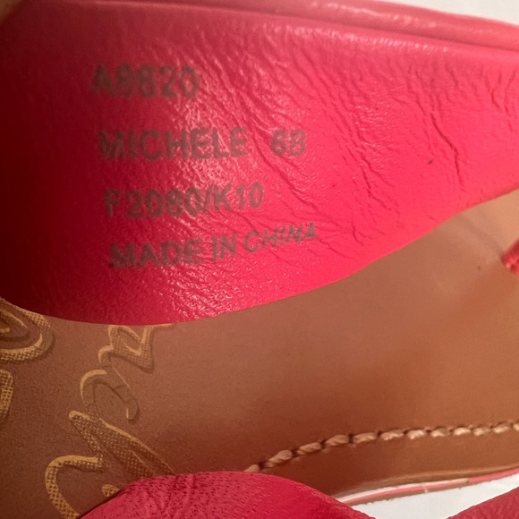 Coach Poppy Michele Pink Patent Sandals Thong Flip Flops Women's Size 6 - Picture 4 of 5